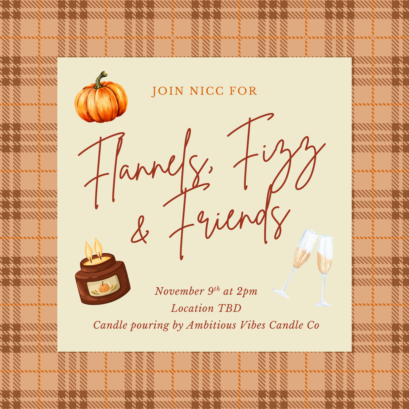 NICC Flannels, Fizz, & Friends