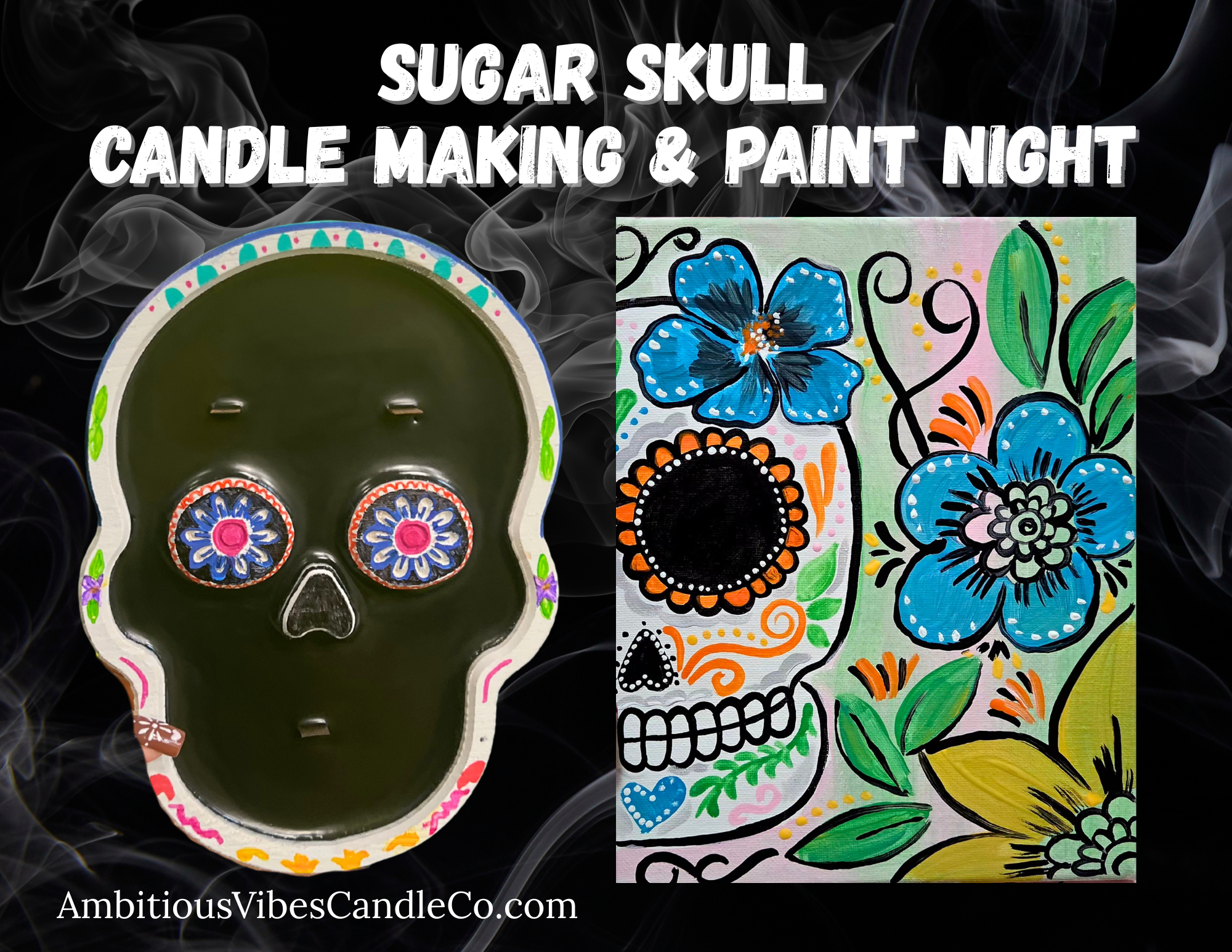 Sugar Skull Candle & Paint Night