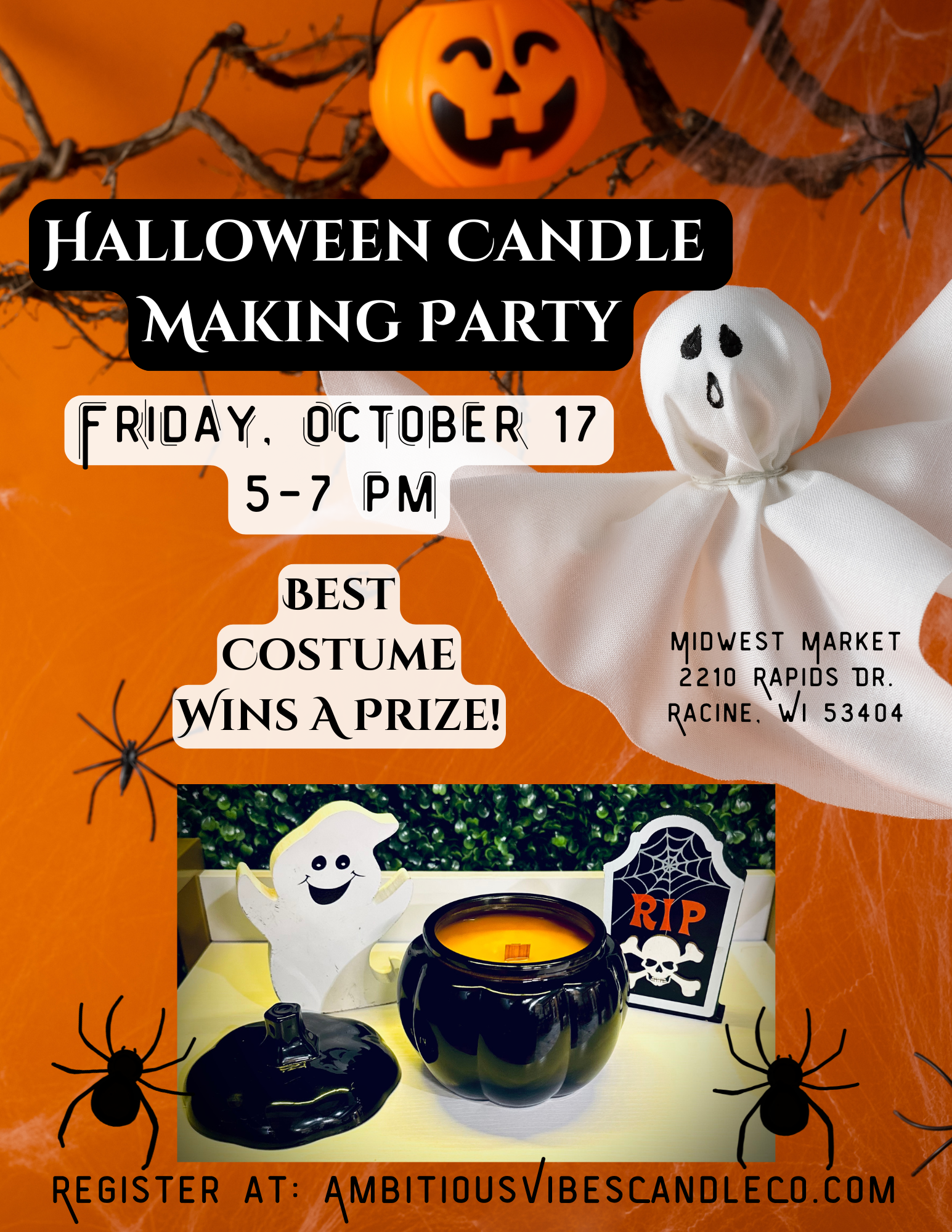 Halloween Candle Making Party