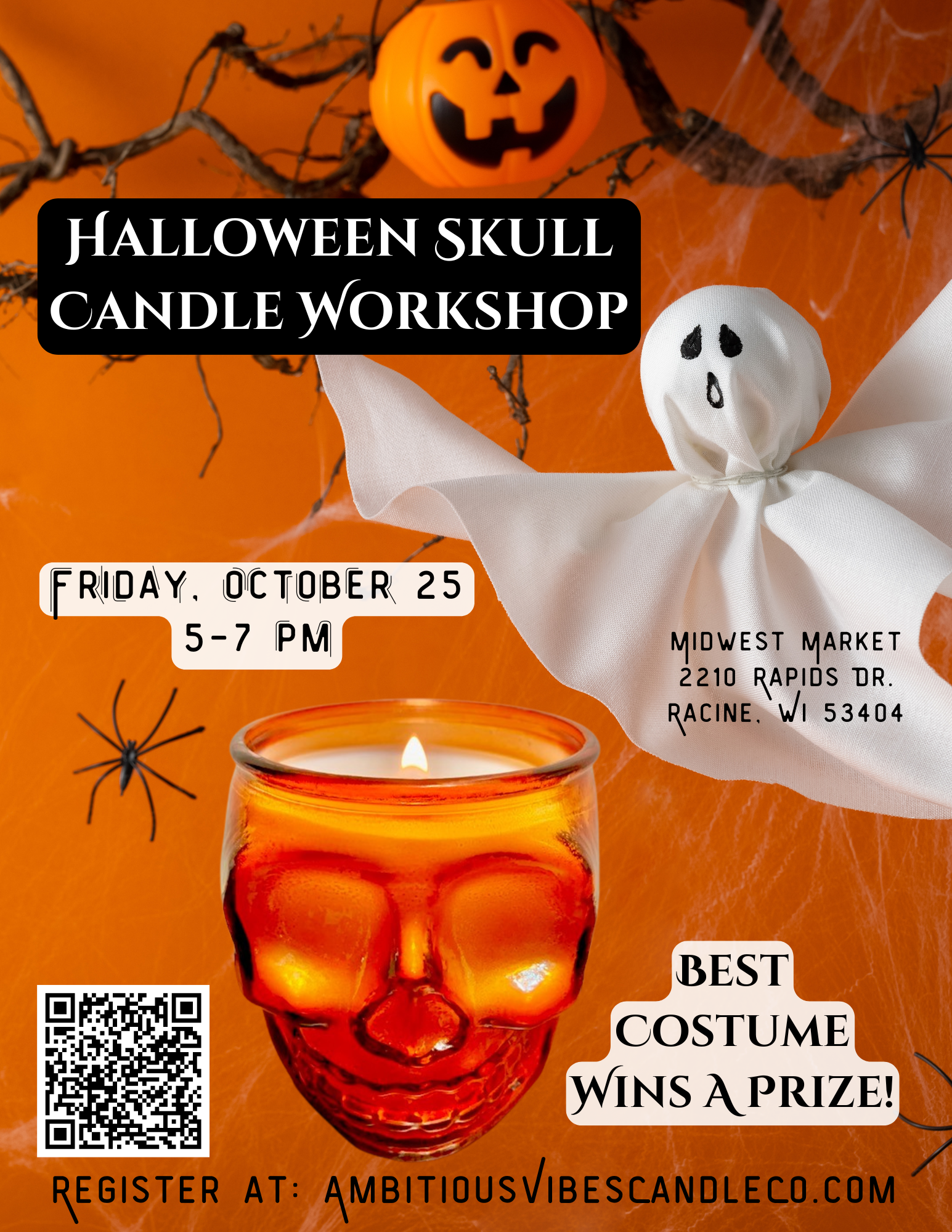 Halloween Skull Candle Workshop