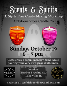 Scents & Spirits: A Sip & Pour Candle Making Workshop
