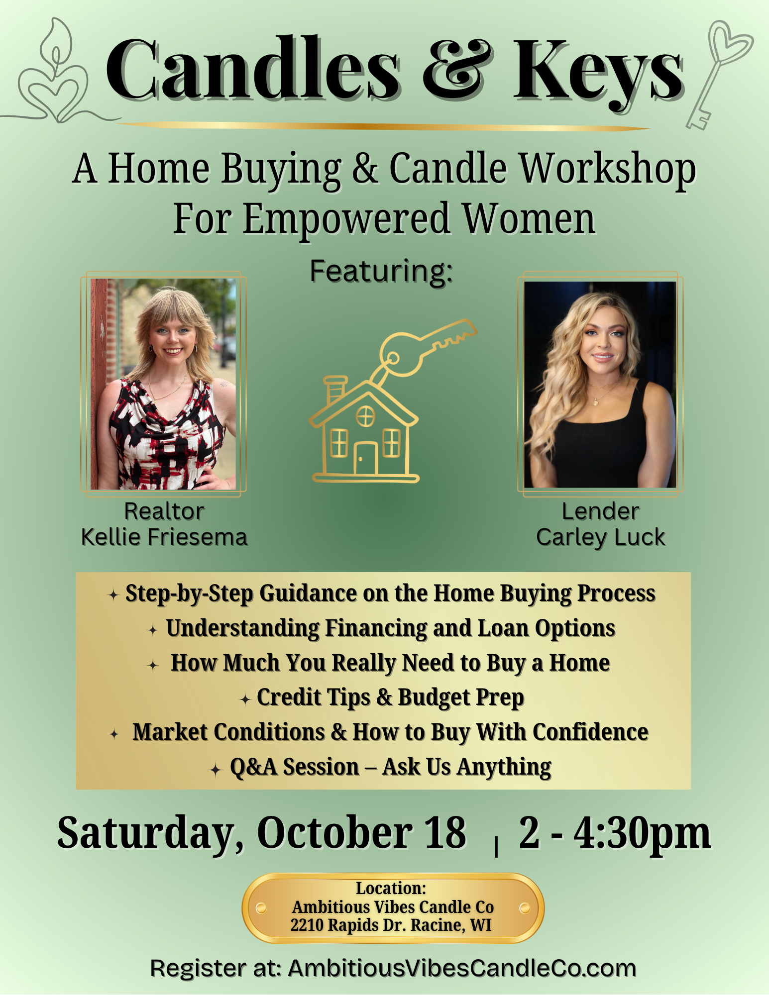 Candles & Keys: A Home Buying & Candle Workshop for Empowered Women